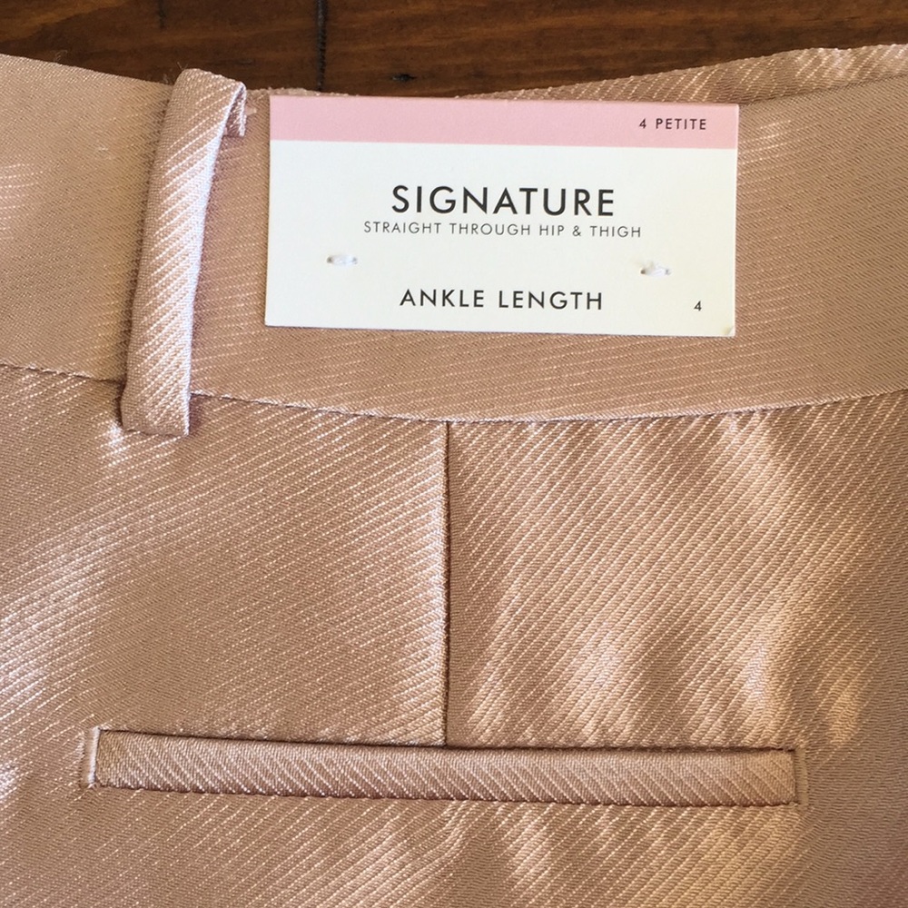 Ann Taylor Shimmery Pink Pants - Picture 3 of 16